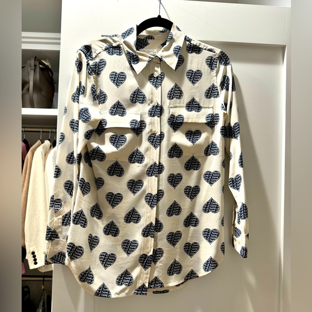 Equipment Je’taime silk blouse, size XS
